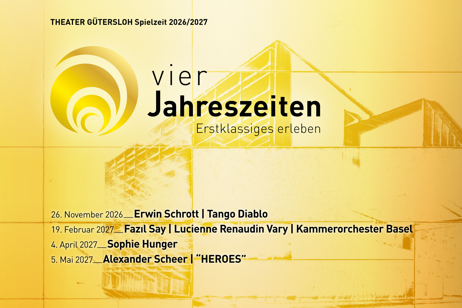 Programmheft „Vier Jahreszeiten" Spielzeit 2026/2027 des Theater Gütersloh